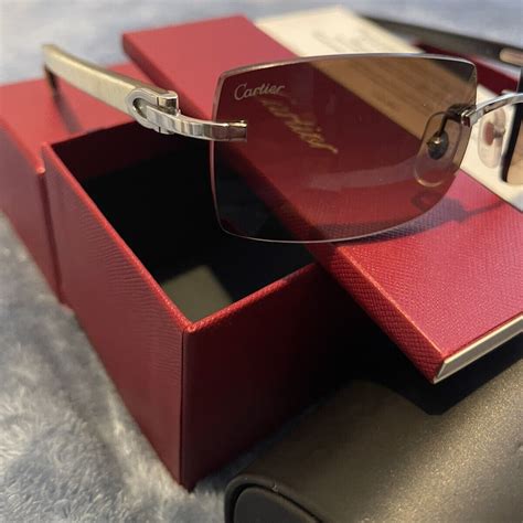 cartier 140 glasses price|authentic cartier buffalo horn glasses.